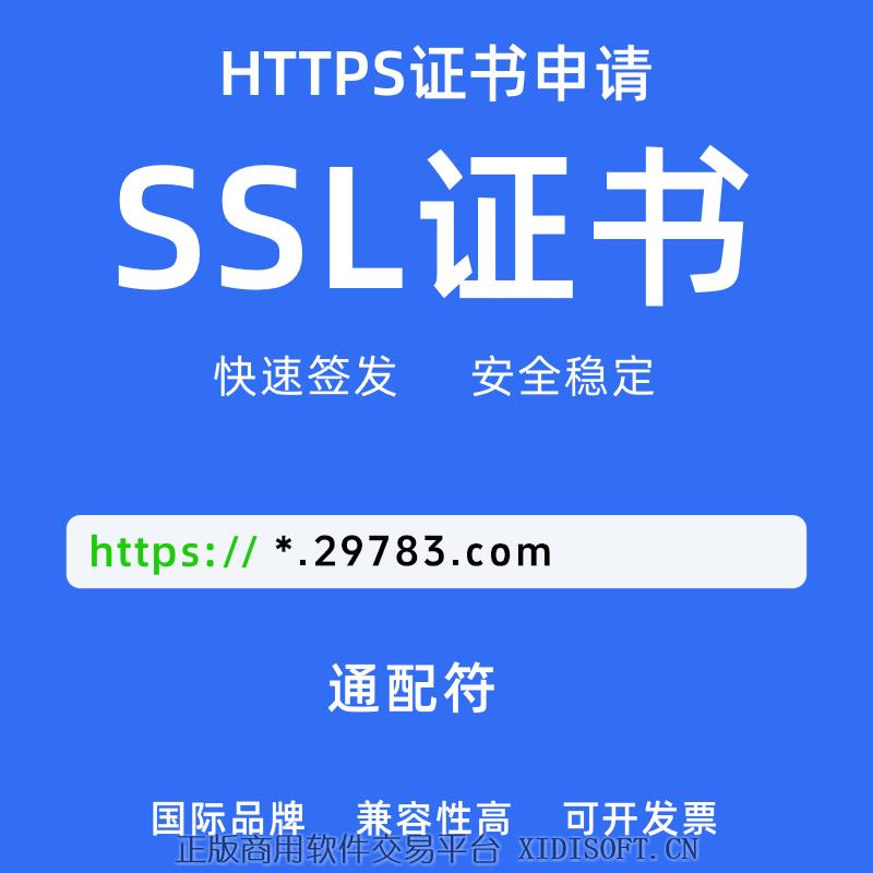 XIDISOFT | SSL DV通配符域名证书