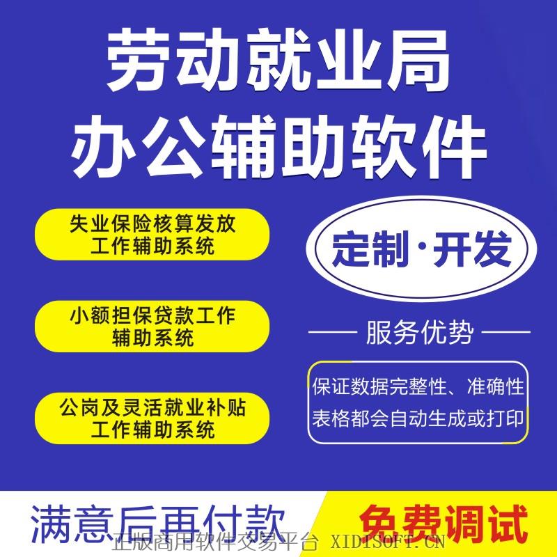 XIDISOFT | 劳动就业创业和人才服务局小额担保贷款政府办公工作辅助软件ERP