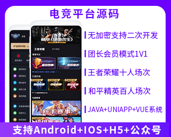 XIDISOFT | XIDISOFT电竞APP源码吃鸡王者游戏竞赛电竞源码战队模式团长模式VS赛事【停售】
